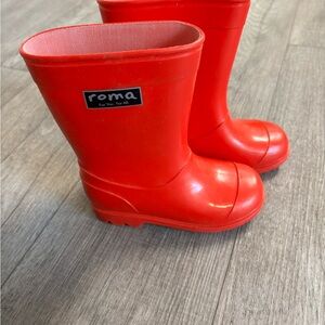 Roma Vibrant Red Toddler/Child Waterproof Boots